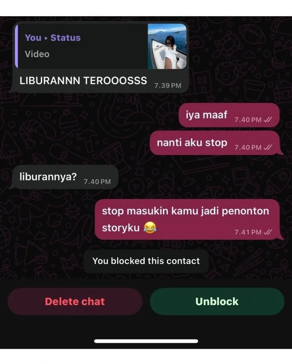 chat lucu terbaru 2025 © 2025 Instagram