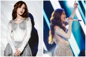 7 Potret Ayu Ting Ting pakai kostum silver memukau di konser perdana, tampil gemerlap dan mewah