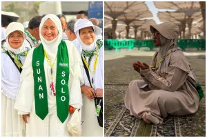 Novi Listiana D'Academy yang kini jadi petani jalani ibadah umrah, intip 9 potretnya
