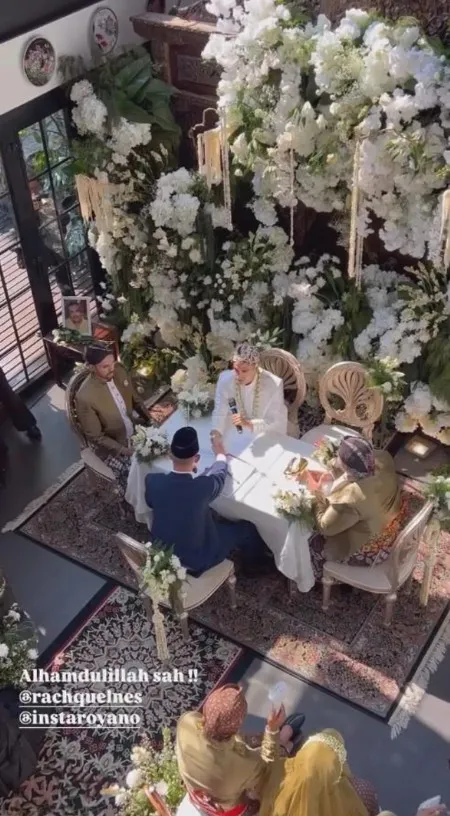 akad nikah artis FTV Rachquel Nesia © Instagram