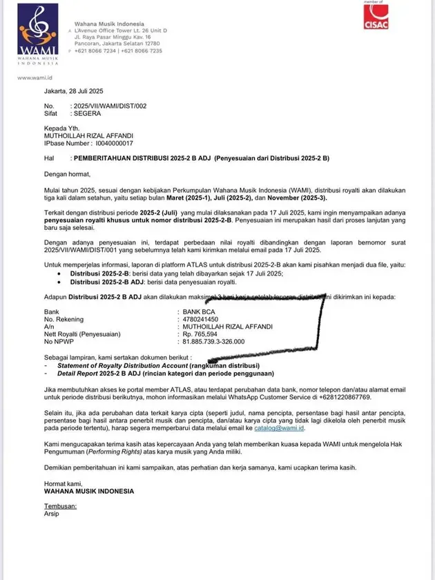 Fakta kontroversi royalti Ari Lasso dan WAMI © 2025 brilio.net