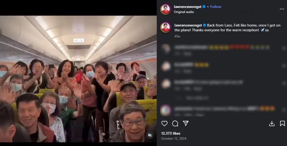 video lawas PM Singapura naik pesawat ekonomi © berbagai sumber