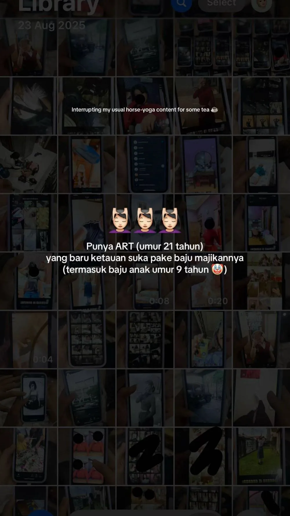 viral ART suka pakai baju majikannya © TikTok
