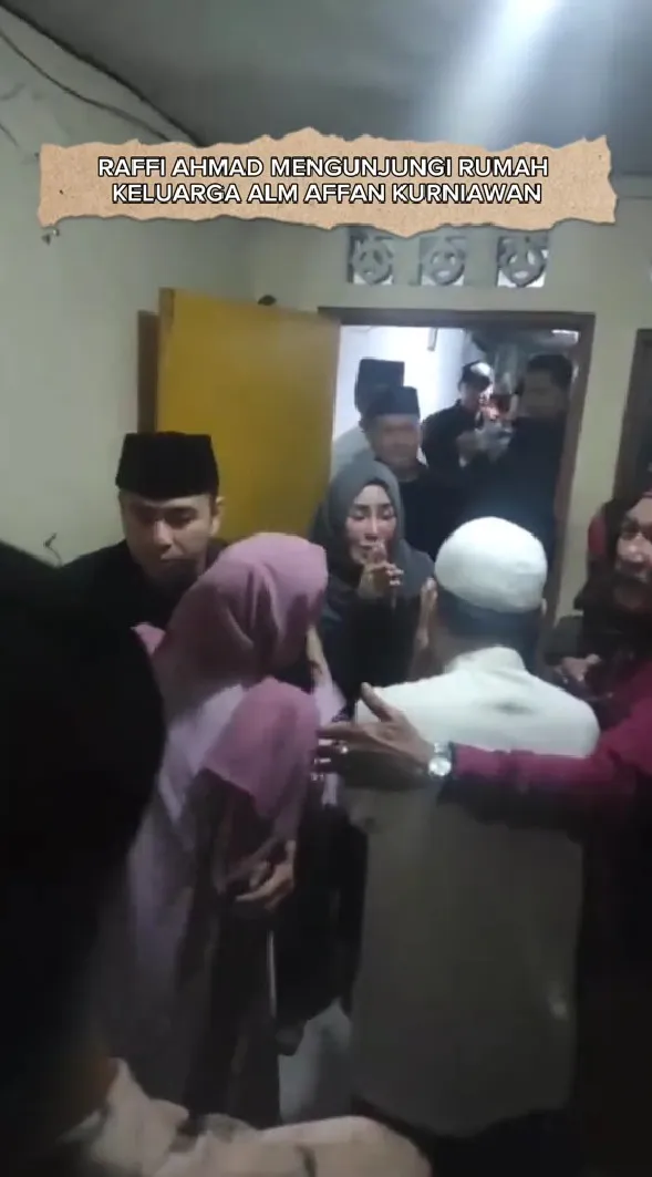 Raffi Ahmad diam-diam layat ke rumah Affan © TikTok