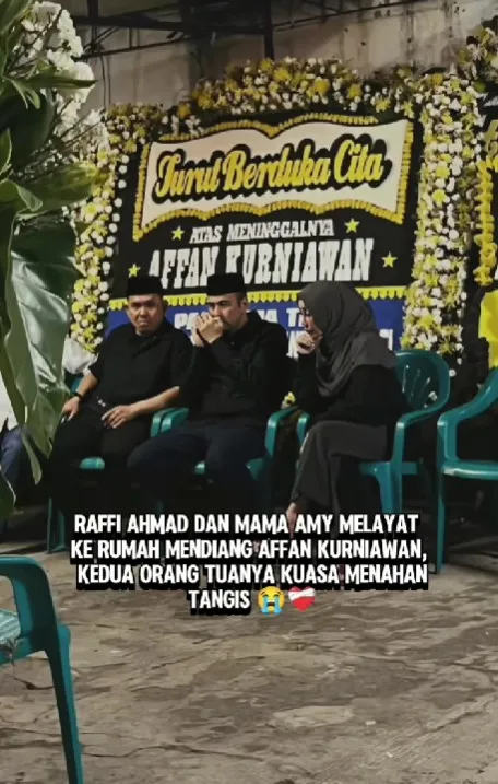 Raffi Ahmad diam-diam layat ke rumah Affan © TikTok