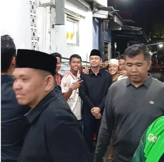 Raffi Ahmad diam-diam layat ke rumah Affan © TikTok