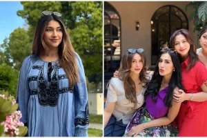 6 Potret Sarah Azhari mudik ke Indonesia, bahagia bisa reuni bareng artis sinetron 90-an