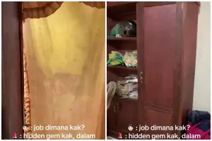 Unik pol, penampakan isi lemari di rumah ini dijamin bikin maling terkecoh