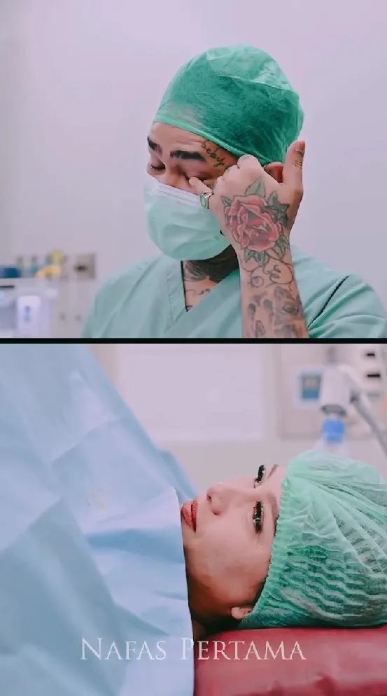 Onadio Leonardo temani Beby Prisillia melahirkan © Instagram Onadio Leonardo temani Beby Prisillia melahirkan © Instagram