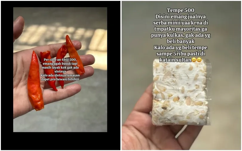 Belanja sayuran Rp2,5 ribu bisa untuk masak © 2025 Instagram