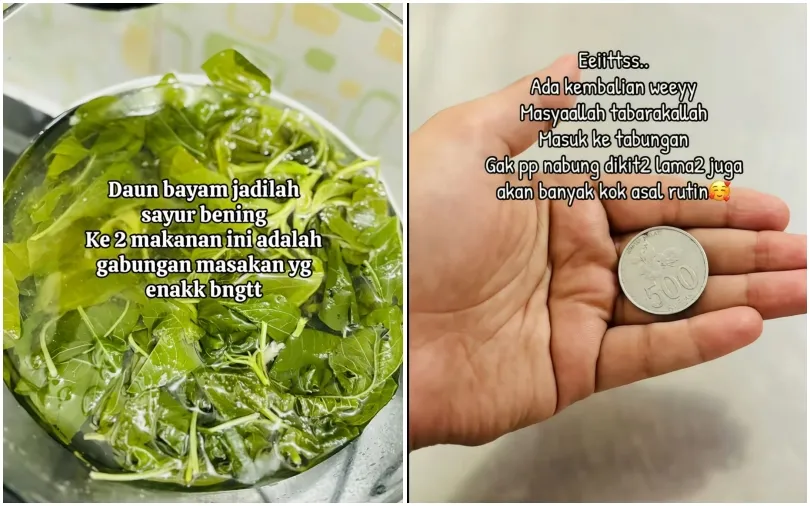 Belanja sayuran Rp2,5 ribu bisa untuk masak © 2025 Instagram