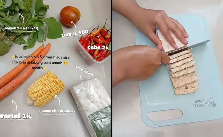 Belanja modal 8.500 dapat menu harian lengkap © 2025 Instagram