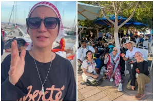 Sulit cari kapal ke Gaza, ini 7 potret perjuangan Wanda Hamidah bertahan di pelabuhan Tunisia