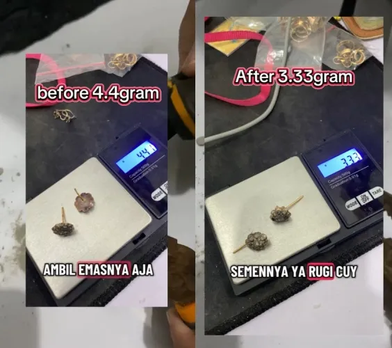 pemilik toko spill kondisi anting jadul © TikTok