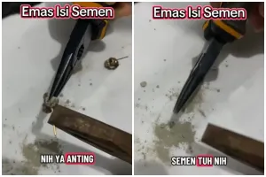 Bukan emas murni, pemilik toko perhiasan ini spill kondisi anting jadul, ternyata diisi semen