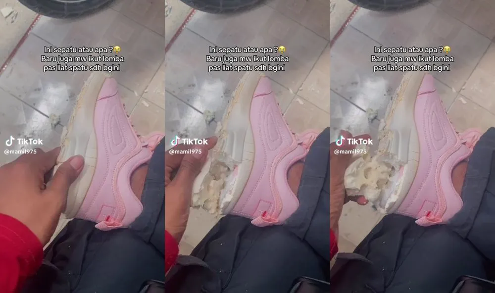 sepatu pink fila jebol © 2025 TikTok