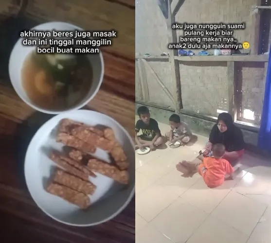 emak belanja masakan Rp6 ribu © TikTok