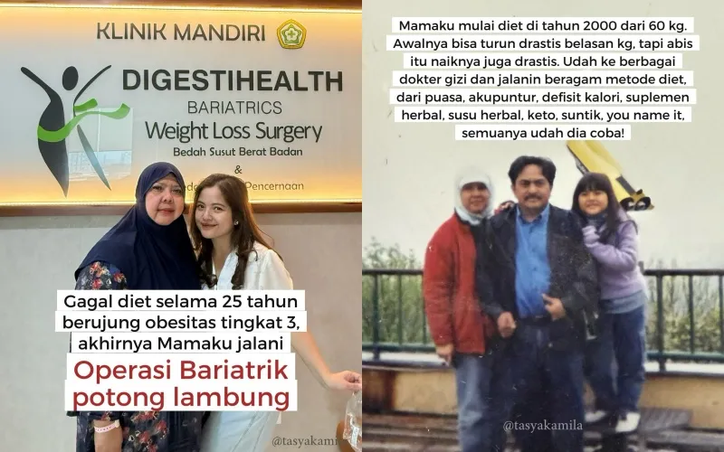 Perjalanan ibunda Tasya Kamila gagal diet © Instagram