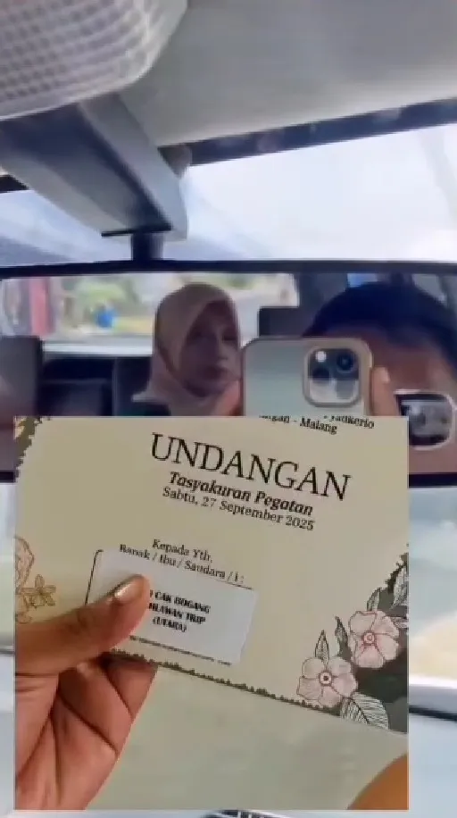 undangan tasyakuran pasca cerai © TikTok