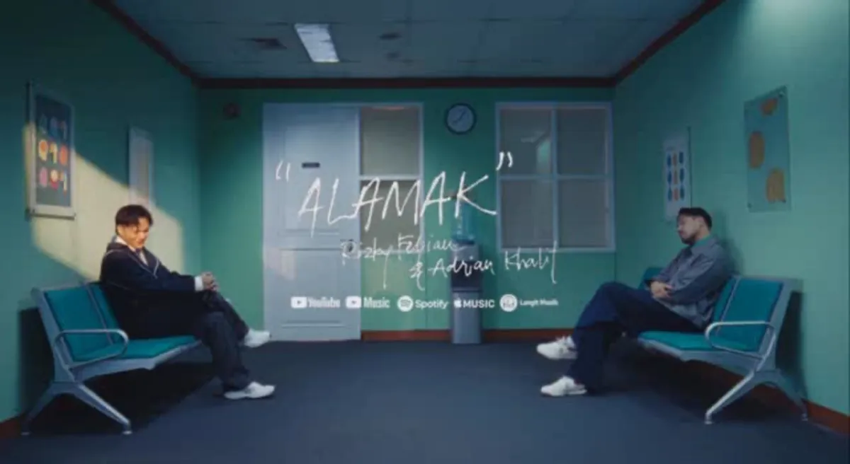Lirik lagu Alamak Rizky Febian ft. Adrian Khalif yang lagi trending