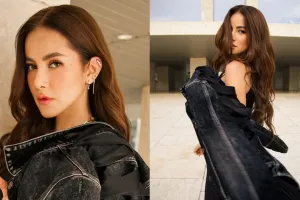 7 Potret Olla Ramlan tampil glamor di photoshoot terbaru, pamer body goals dalam gaun keemasan