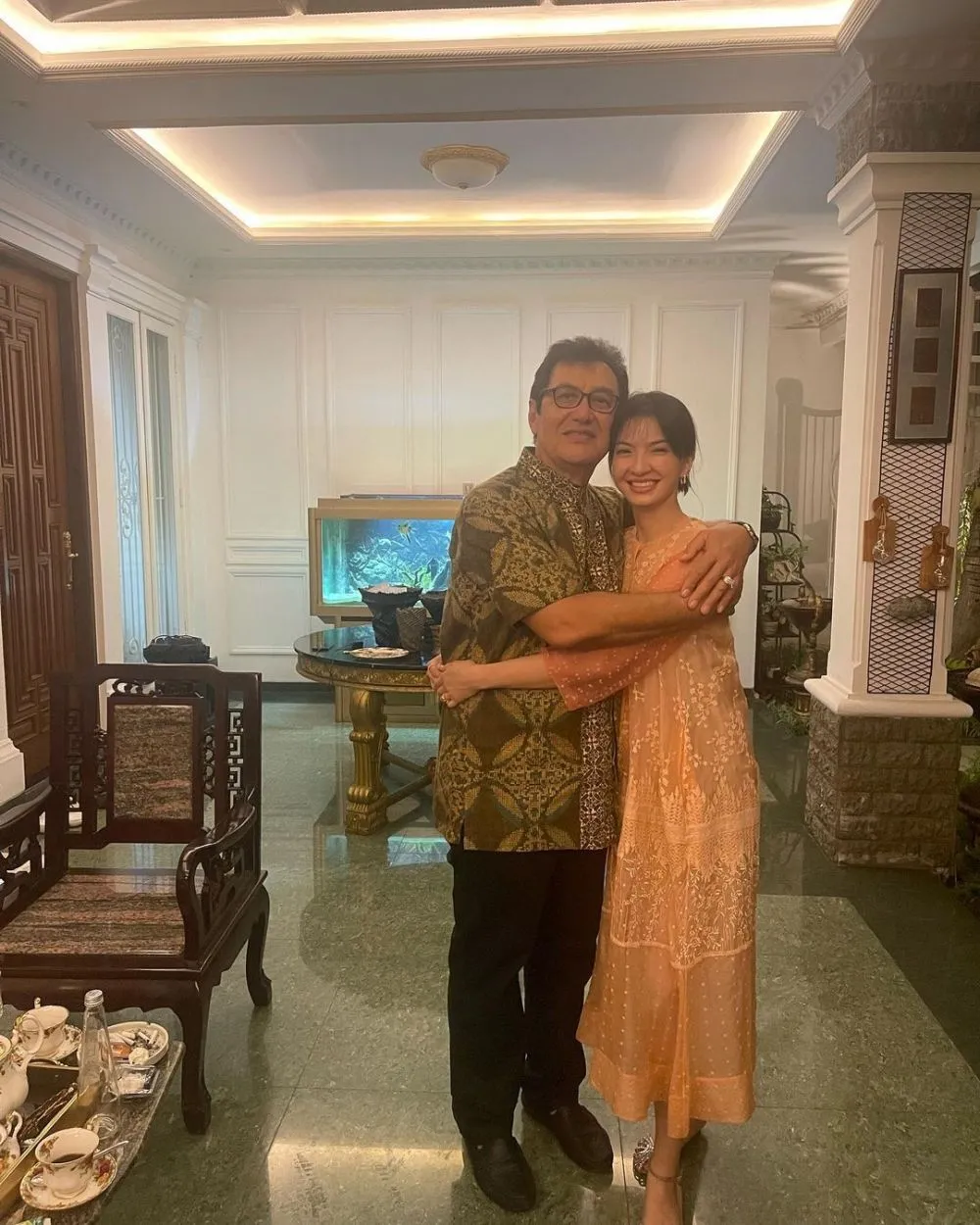 kebersamaan raline dan ayah © instagram