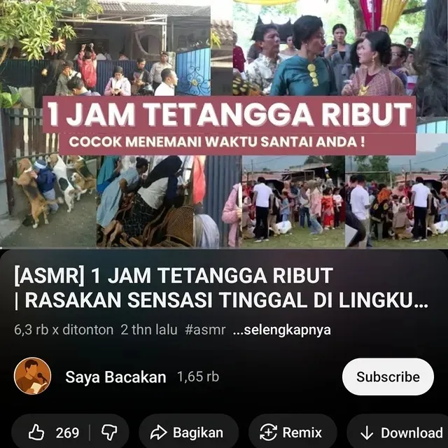 video asmr nyeleneh pengantar tidur © 2025 Instagram