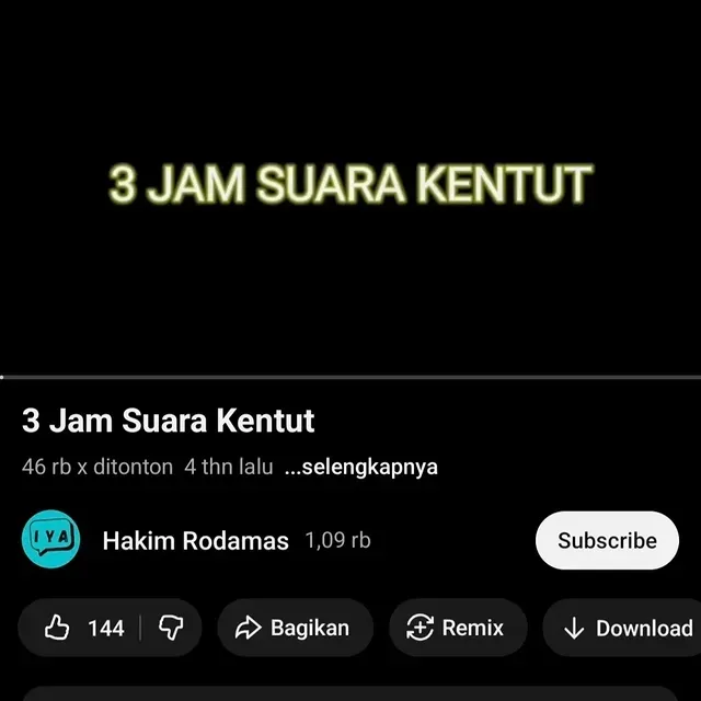 video asmr nyeleneh pengantar tidur © 2025 Instagram