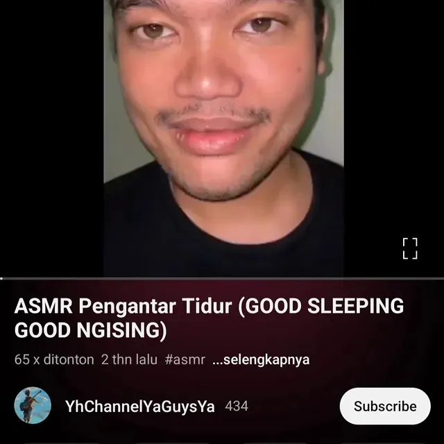 video asmr nyeleneh pengantar tidur © 2025 Instagram