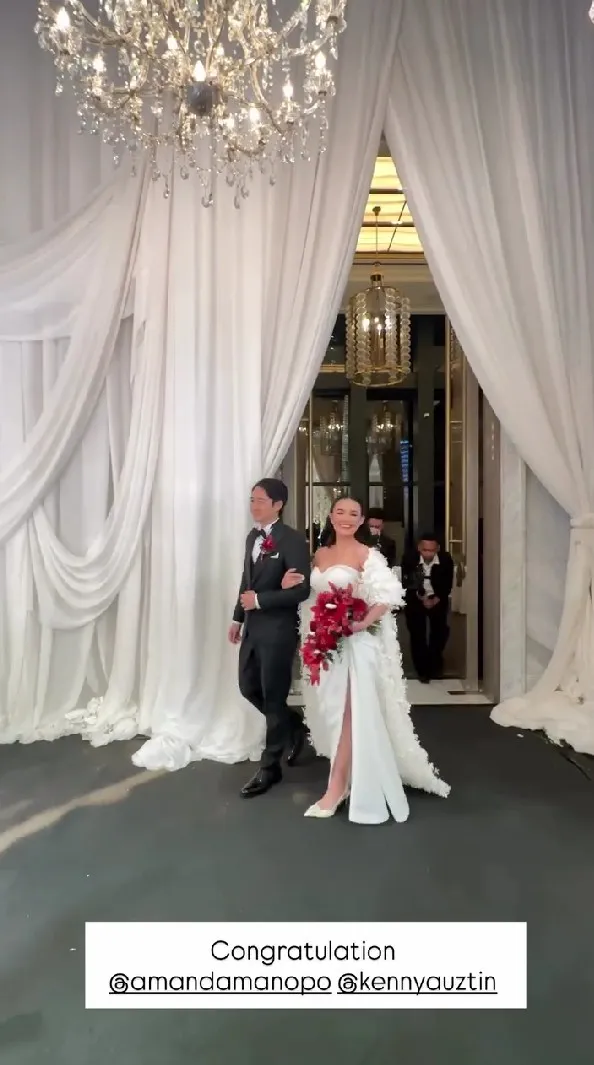 resepsi Amanda Manopo dan Kenny © berbagai sumber resepsi Amanda Manopo dan Kenny © berbagai sumber