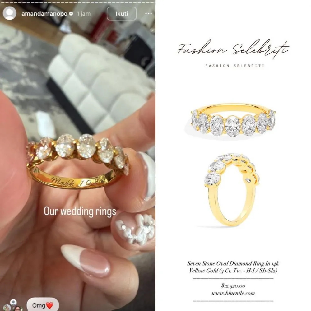 Harga dan ukiran cincin pernikahan Amanda Manopo © 2025 brilio.net Harga dan ukiran cincin pernikahan Amanda Manopo © 2025 brilio.net