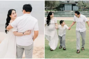 Puput Nastiti istri Ahok pamer baby bump saat foto keluarga, diduga hamil anak ketiga, ini 9 potretnya