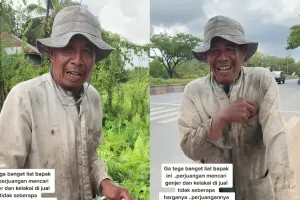 Kisah pilu bapak penjual genjer hidup di tengah rawa dalam gubuk sederhana, penuh perjuangan