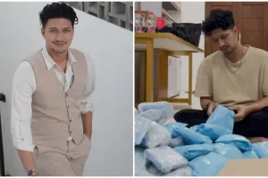 Aditya Zoni banting setir jualan online, tak malu bagi brosur di pinggir jalan, ini 7 potretnya