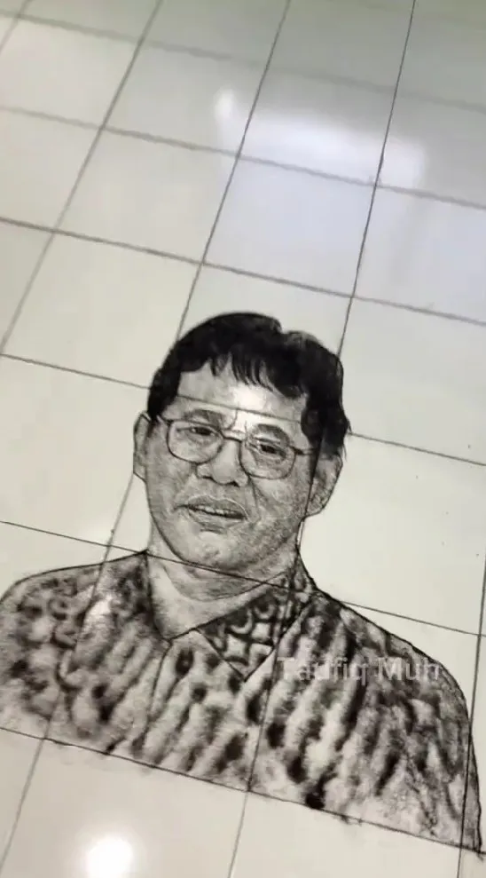 tukang cukur bikin wajah Purbaya © TikTok tukang cukur bikin wajah Purbaya © TikTok