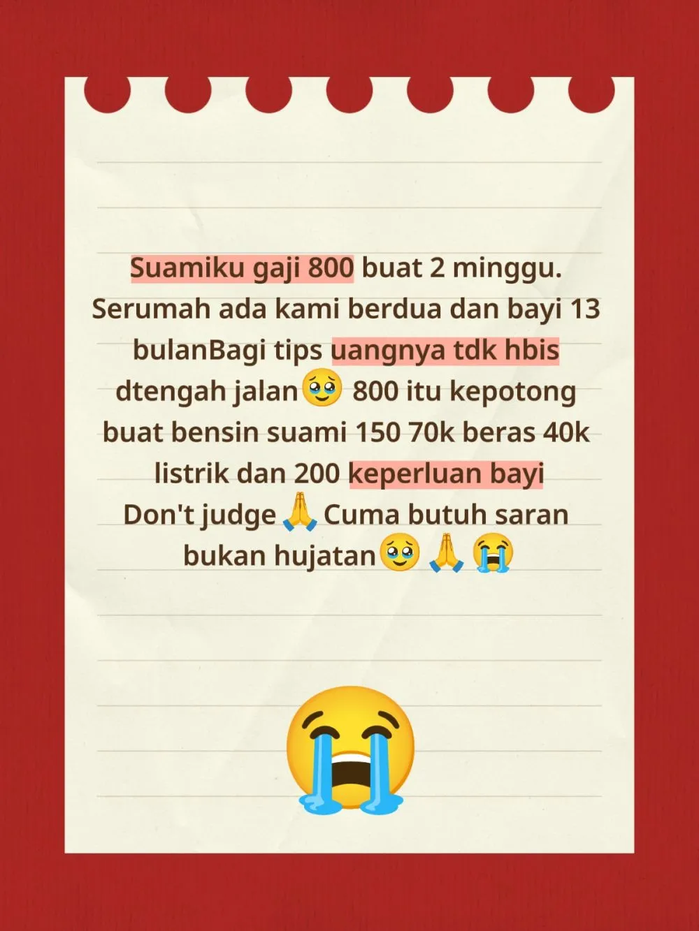emak-emak satu bayi minta saran atur duit © berbagai sumber emak-emak satu bayi minta saran atur duit © berbagai sumber