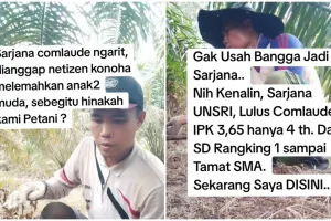 Viral pria lulusan universitas top IPK cumlaude, kini bahagia jadi petani, ini kisah lengkapnya