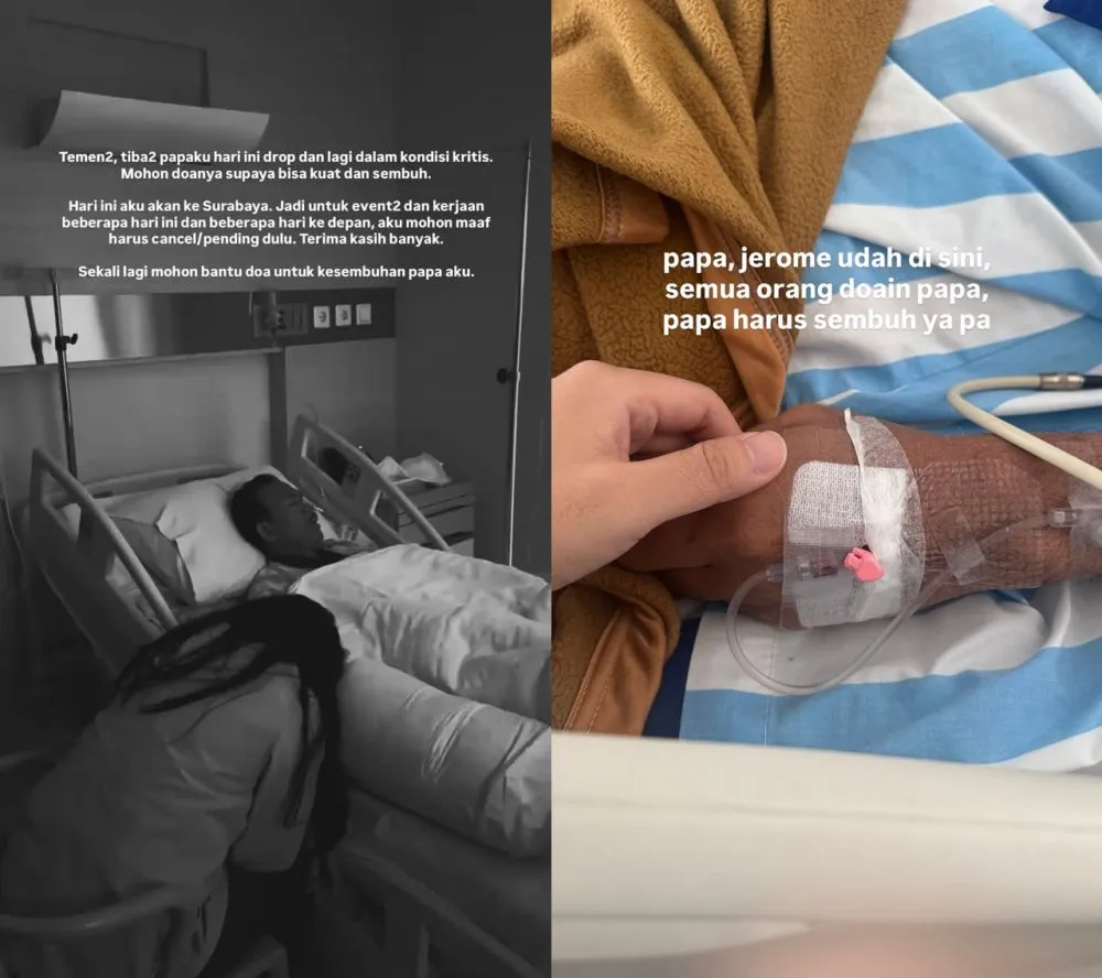 kebersamaan jerome polin dan ayah © 2025 Instagram