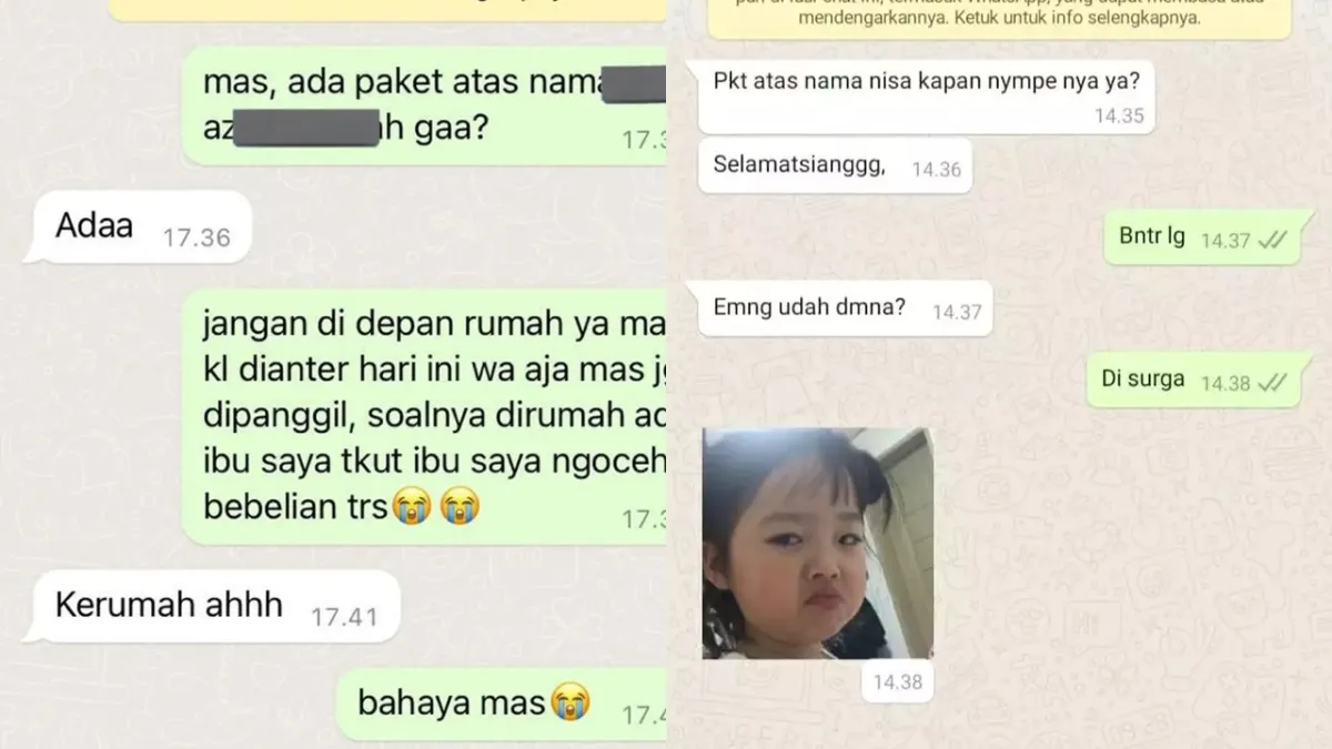 15 Chat lucu antara kurir dan pelanggan bikin ngakak, interaksinya udah kayak sama bestie sendiri