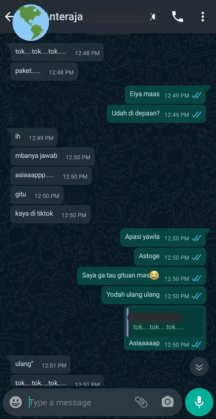 chat kurir ajak pelanggan bercanda © berbagai sumber chat kurir ajak pelanggan bercanda © berbagai sumber