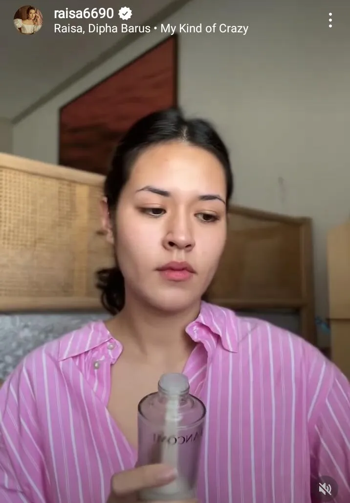 potret raisa tampil bare face © instagram potret raisa tampil bare face © instagram