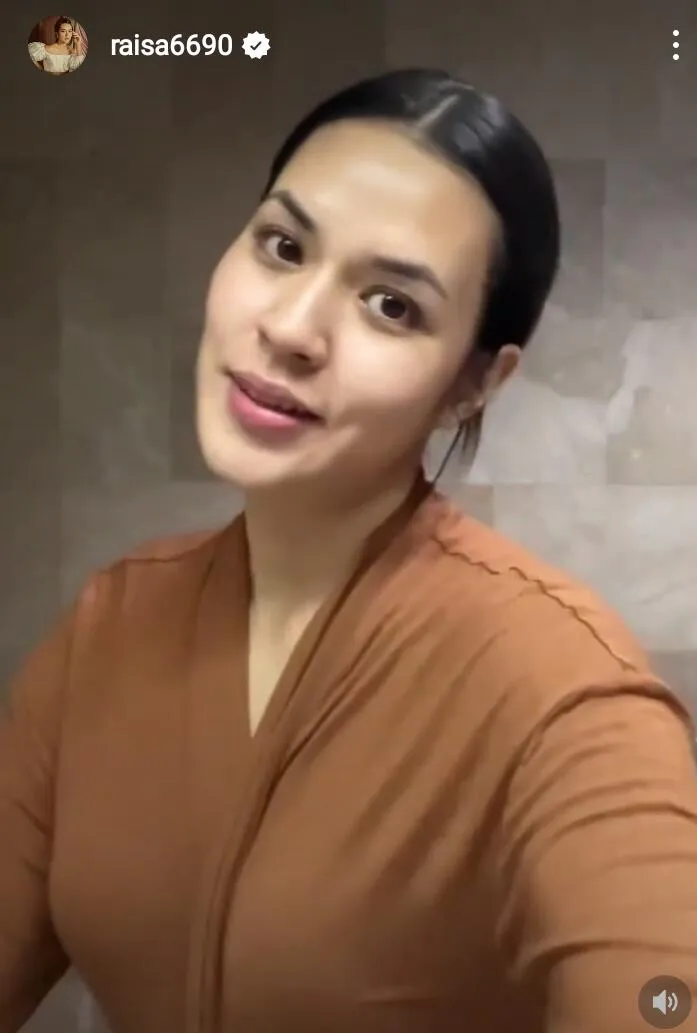 potret raisa tampil bare face © instagram potret raisa tampil bare face © instagram