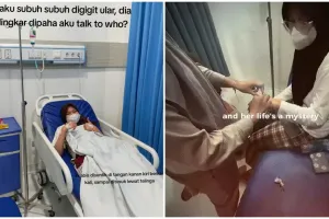 Bangun tidur dikira haid, wanita ini tak sadar paha dililit & digigit ular, ngaku kayak digigit nyamuk