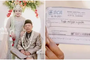 Ingat kakek Tarman yang nikahi gadis 24 tahun beri mahar cek Rp3 M? Kini ngaku cek hilang usai resepsi