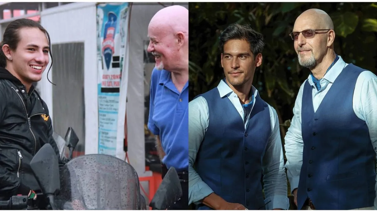 Sama-sama keren menawan, begini potret 7 seleb ganteng bareng papa bulenya