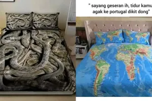 11 Desain seprai kasur antimainstream ini bikin susah tidur, saking estetiknya bikin gagal fokus
