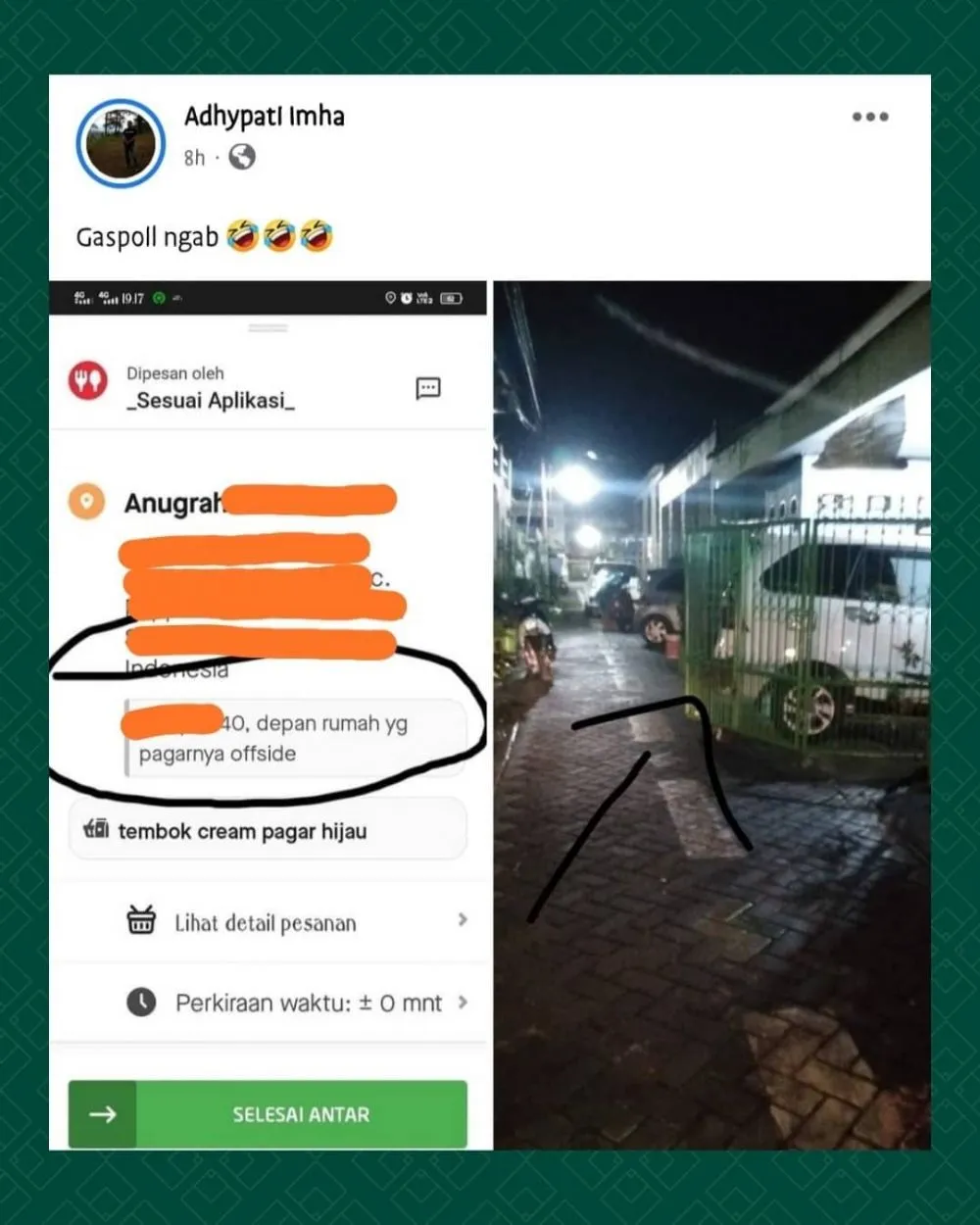 catatan ojek online kocak © berbagai sumber