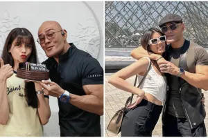 Momen Deddy Corbuzier beri kue ulang tahun untuk Sabrina Chairunnisa, tulisannya bikin salfok