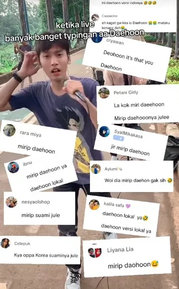 pria punya wajah disebut 'kembaran' Na Daehoon © berbagai sumber pria punya wajah disebut 'kembaran' Na Daehoon © berbagai sumber