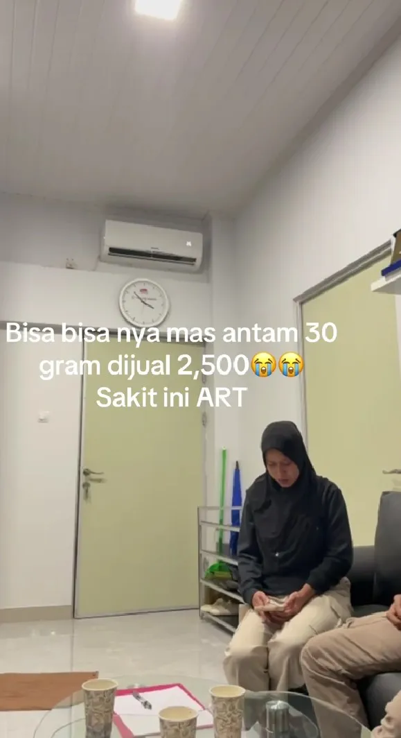 majikan curhat emas 30 gram dicuri © TikTok